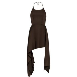 Azeeza Pooja Satin Mini Dress BLACK M NWT